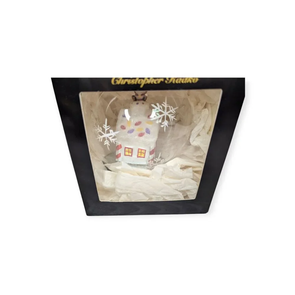 Christopher Radko LED Blown Gloss Christmas Ornament with Original Box